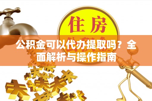 日照公积金可以代办提取吗？全面解析与操作指南