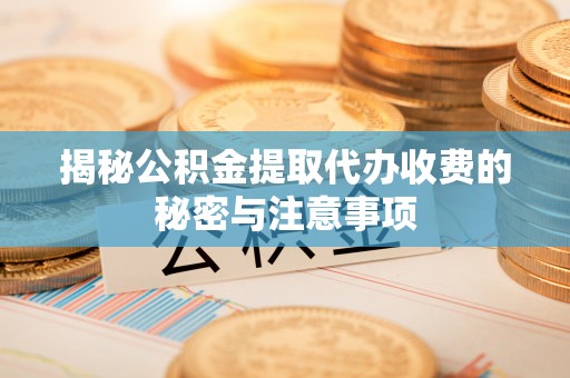 日照揭秘公积金提取代办收费的秘密与注意事项
