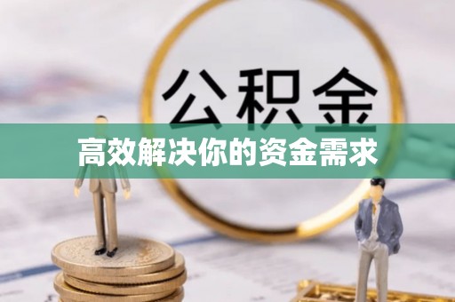 日照高效解决你的资金需求