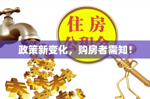 日照政策新变化，购房者需知！