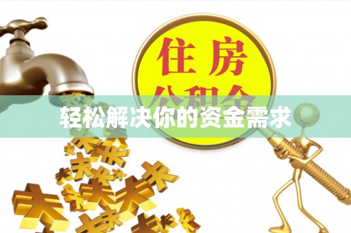 日照轻松解决你的资金需求